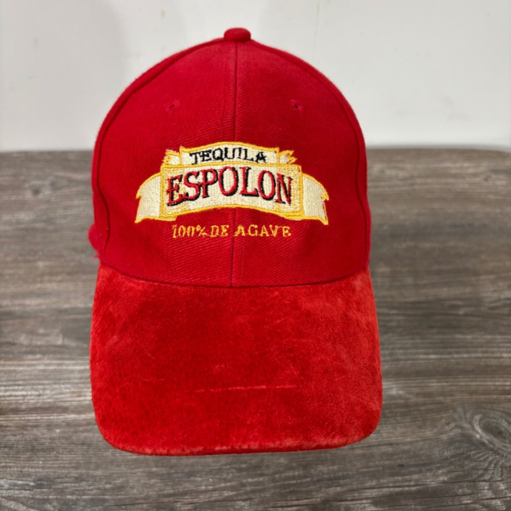 Espolon Tequila Hat Baseball Cap Adult OSFM Red Agave Logo Promo Strapback